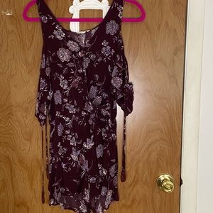 Cold shoulder romper